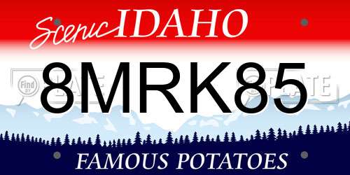 8MRK85 Idaho License Plate