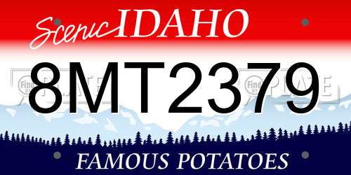 8MT2379 Idaho License Plate