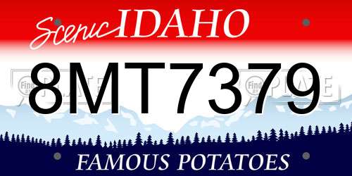 8MT7379 Idaho License Plate