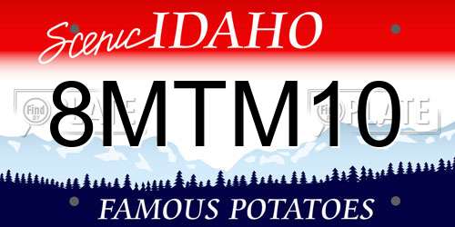 8MTM10 Idaho License Plate