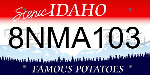 8NMA103 Idaho License Plate