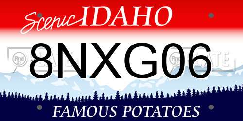 8NXG06 Idaho License Plate
