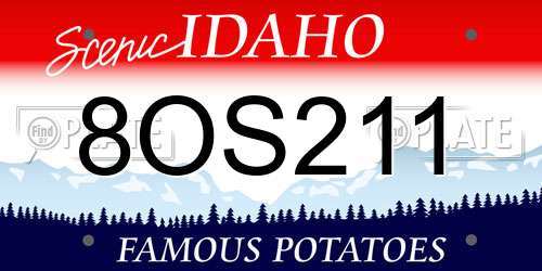 8OS211 Idaho License Plate