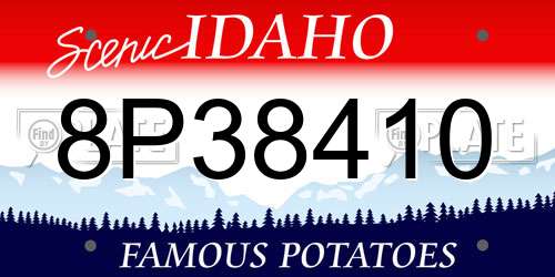 8P38410 Idaho License Plate