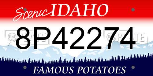 8P42274 Idaho License Plate