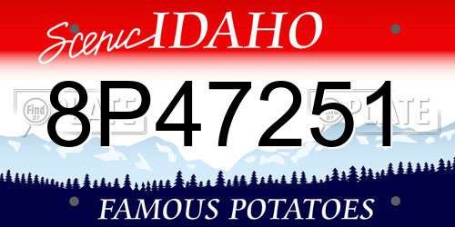 8P47251 Idaho License Plate