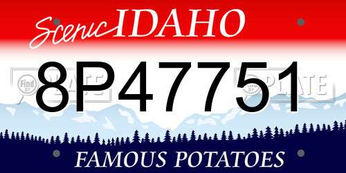8P47751 Idaho License Plate