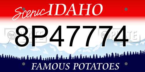 8P47774 Idaho License Plate