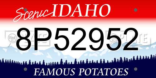 8P52952 Idaho License Plate