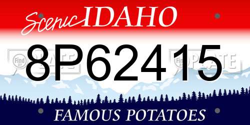 8P62415 Idaho License Plate