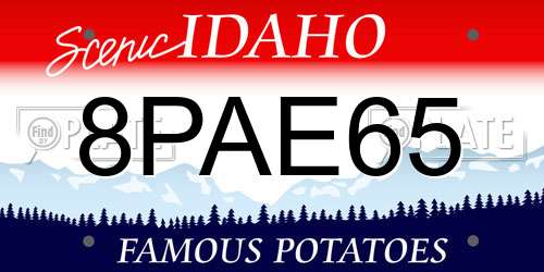 8PAE65 Idaho License Plate