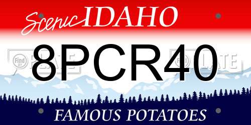 8PCR40 Idaho License Plate
