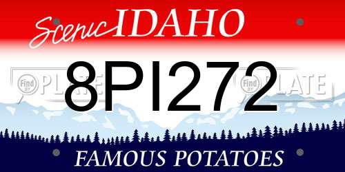 8PI272 Idaho License Plate