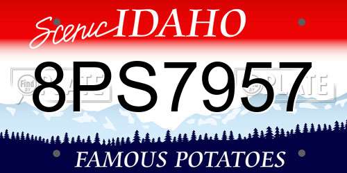 8PS7957 Idaho License Plate