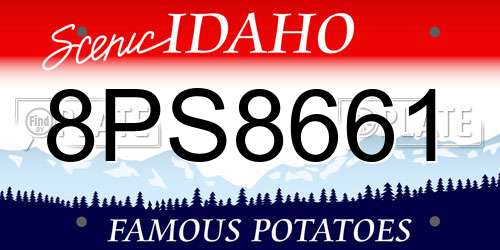 8PS8661 Idaho License Plate