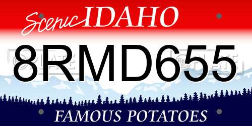 8RMD655 Idaho License Plate