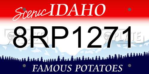 8RP1271 Idaho License Plate
