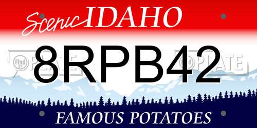 8RPB42 Idaho License Plate