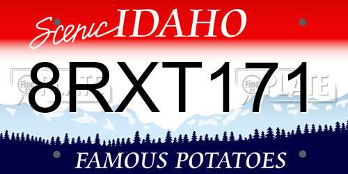 8RXT171 Idaho License Plate