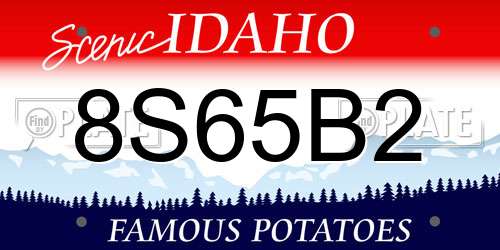 8S65B2 Idaho License Plate