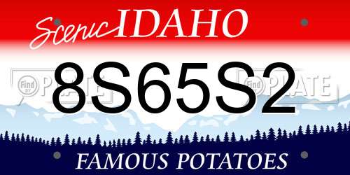 8S65S2 Idaho License Plate