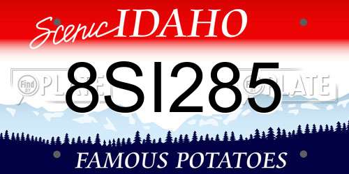 8SI285 Idaho License Plate