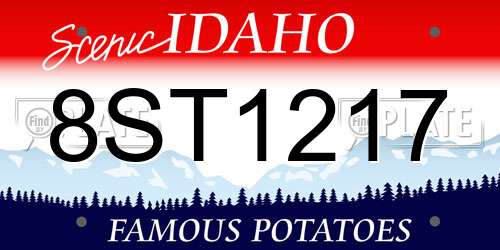8ST1217 Idaho License Plate