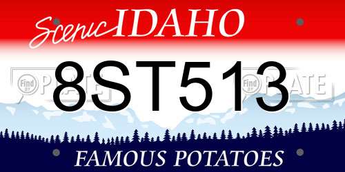 8ST513 Idaho License Plate