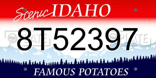 8T52397 Idaho License Plate