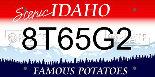 8T65G2 Idaho License Plate
