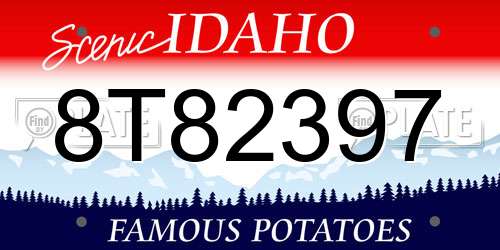 8T82397 Idaho License Plate