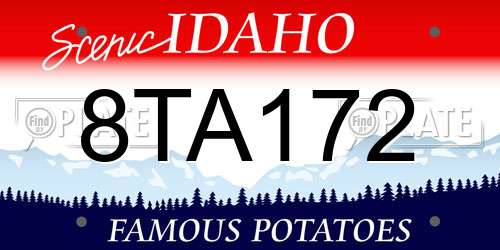 8TA172 Idaho License Plate