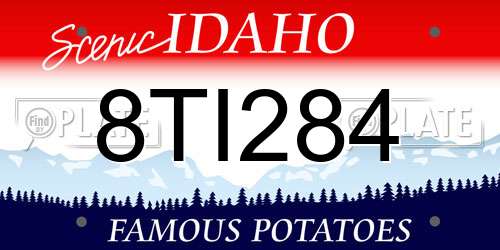 8TI284 Idaho License Plate