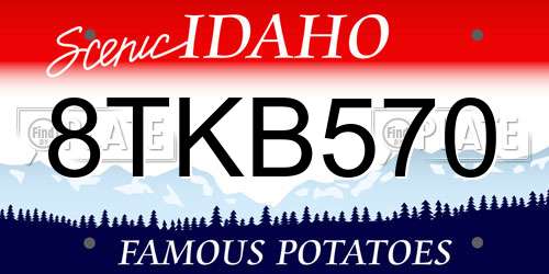 8TKB570 Idaho License Plate