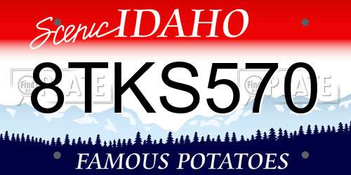 8TKS570 Idaho License Plate