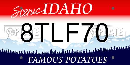 8TLF70 Idaho License Plate