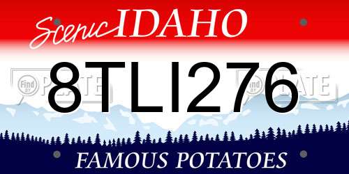 8TLI276 Idaho License Plate