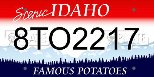8TO2217 Idaho License Plate