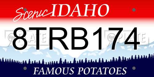 8TRB174 Idaho License Plate
