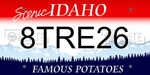8TRE26 Idaho License Plate
