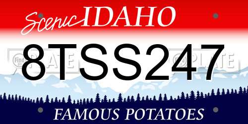 8TSS247 Idaho License Plate