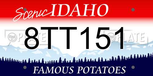 8TT151 Idaho License Plate