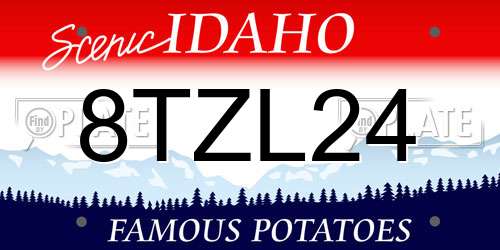 8TZL24 Idaho License Plate