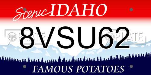 8VSU62 Idaho License Plate