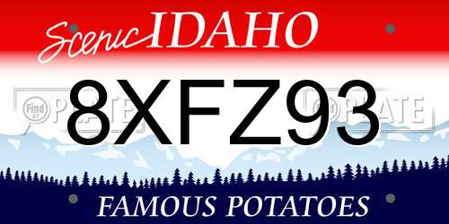 8XFZ93 Idaho License Plate
