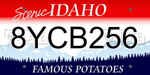 8YCB256 Idaho License Plate