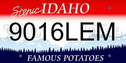 9016LEM Idaho License Plate