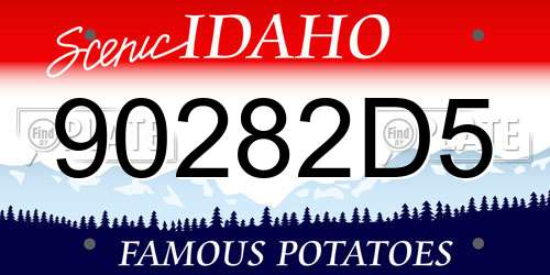 90282D5 Idaho License Plate