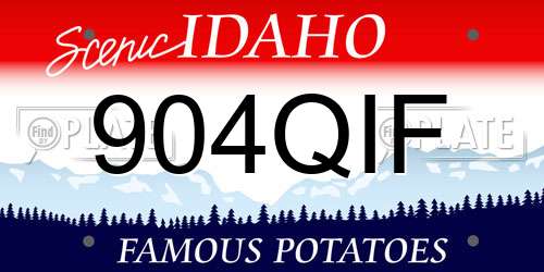 904QIF Idaho License Plate