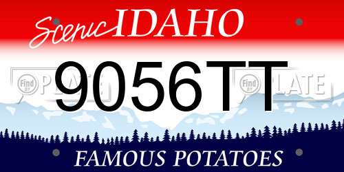 9056TT Idaho License Plate